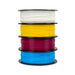 Matter3D CMYK PLA Bundle – Cyan, Magenta, Yellow & White 3D printing filament set for vibrant, high-quality prints.