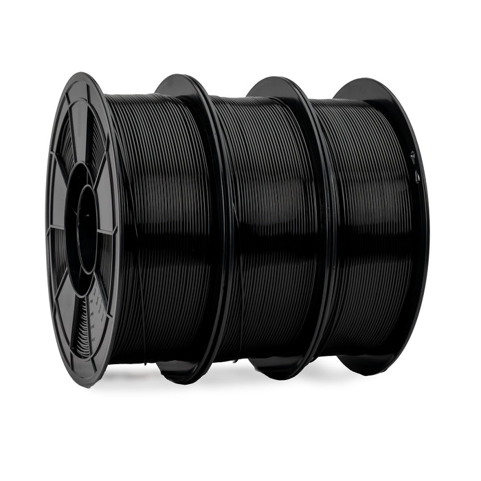 Black PETg 3D printer filament spool by Matter3D, 1kg
